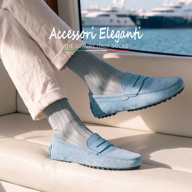 Mid-Calf Thin Style | 100S240N Shadow Style Mercerized Cotton Socks, Business Formal Wear, Suit, Gentleman's Socks Mid-Calf Thin Style | 100S240N Shadow Style Mercerized Cotton Socks, Business Formal Wear, Suit, Gentleman's Socks