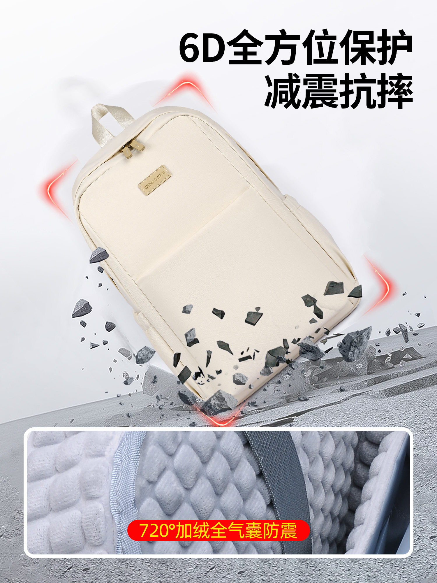 Double-Shoulder Laptop Bag for Women, High-End 16-Inch 2025 New Gaming Laptop Backpack for Men, Suitable for MacBook Air 14, Lenovo Savior, Shockproof and Drop-Proof, Outdoor Protective Storage Bag