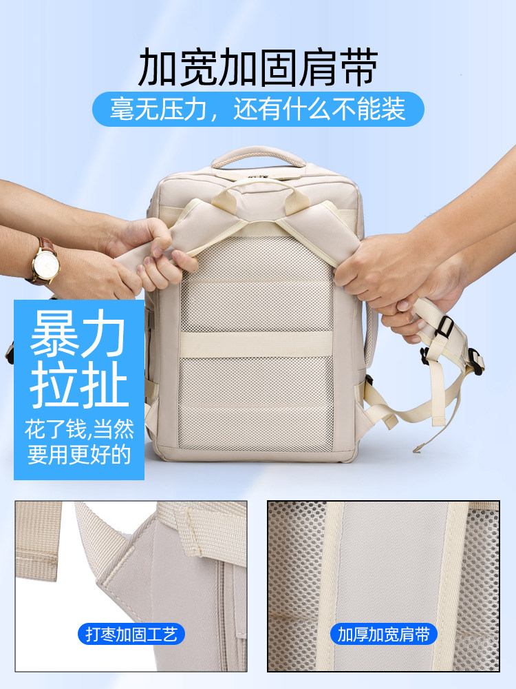 Travel Backpack for Students, Short-Distance Travel, Can Be Taken on Board, High-End, Lightweight, Expandable, 2025 New Fashion Backpack for Men and Women