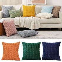 Pillow Cover Comfortable Soft Boho Striped Throw Pillow