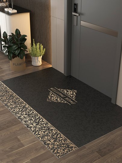 地垫入户门口pvc皮革高档门垫脚垫家用进门垫子门口地毯可擦免洗
