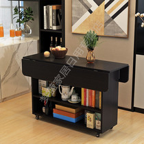 Kitchen island with dining table movable cooking table side cabinet sink open bar multi-functional home 2100