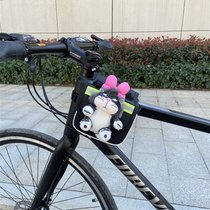 Lucifer cat bicycle front beam bag cute upper tube bag mountain bike universal beam bag bicycle riding road bike
