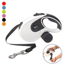 5M 8M Retractable Dog Leash Roulette Leashes with Poop Bag D