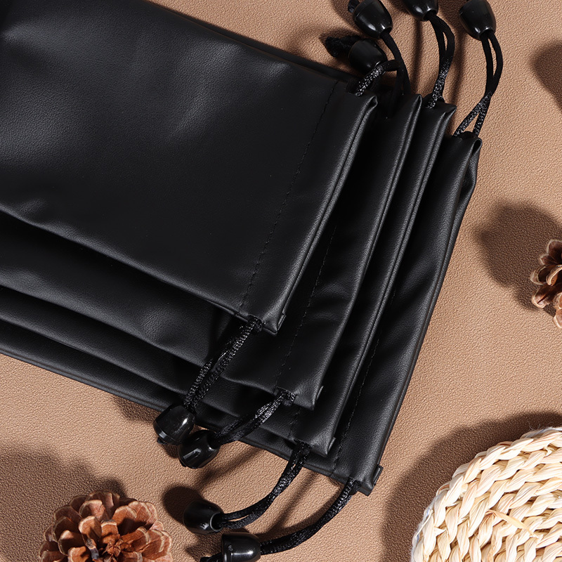 Mobile Power Bank Storage Bag, Digital Organizer Bag, Razor and Glasses Drawstring Pouch, Mouse Drawstring Pu Leather Bag Mobile Power Bank Storage Bag, Digital Organizer Bag, Razor and Glasses Drawstring Pouch, Mouse Drawstring Pu Leather Bag