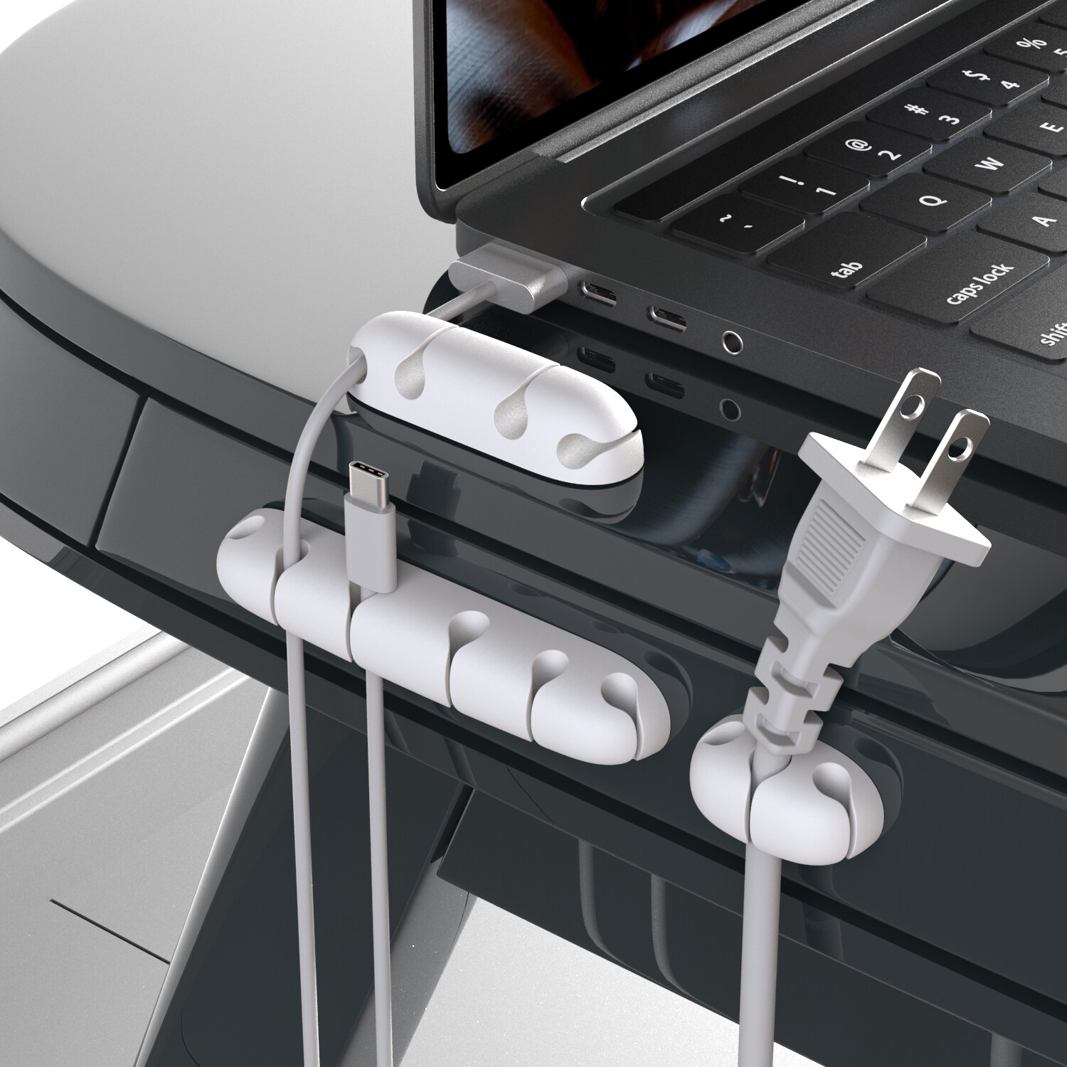 Desktop Wireline Instrumental Multifunction Silicone Gel data line Containing Finishing Fixer cable clip headphone snapback hub-Taobao