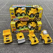 DORBO exports European and American version of childrens engineering vehicles puzzle assembled building blocks play house toys excavator dump truck