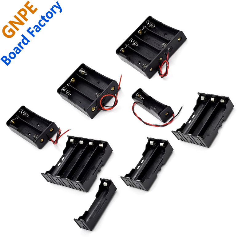 Trolley 18650 battery holder robot DIY lithium battery case contact pin with wire 1 2 3 4 knots-Taobao