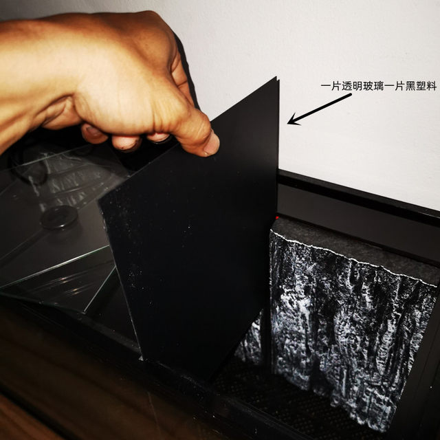 Specialized Small Electric Shock Fish Tank for Fighting Fish, Multi-Compartment Partitioned Tank for Fighting Fish, Viewing, with Cover, Glass Back and Side Filtration