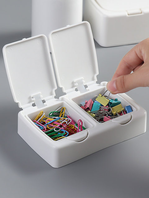 New Style Pop-Up Storage Box for Dental Floss, Cotton Swabs, Makeup Cotton, Dust-Proof Storage Box for Small Office Items