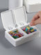 New Style Pop-Up Storage Box for Dental Floss, Cotton Swabs, Makeup Cotton, Dust-Proof Storage Box for Small Office Items