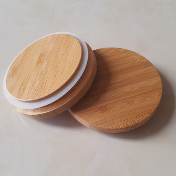 Universal Lid Glass Cup Tea Storage Cup Lid Round Bamboo Lid Water Cup Accessories Tea Cup Mug Lid