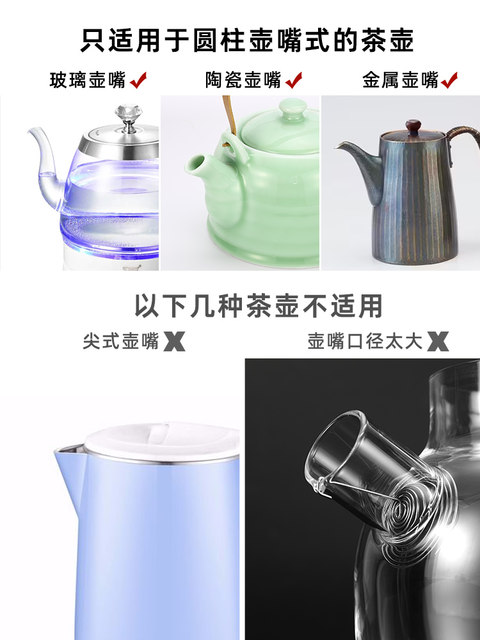 Glass Ceramic Teapot Spout Dust-Proof Cover Leak-Proof Ceramic Dripping Anti-Long Spout Accessories Household Silicone Spout