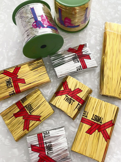 Bag Tie Gold Wire Tie Grape Sun Rose Packaging Paper Bag Special Wire Tie Gold Binding Wire