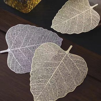 Leaf Tea Strainer, Creative Japanese-Style Bodhi Leaf Stainless Steel Tea Filter, Tea Leaf Strainer, Copper Tea Separator