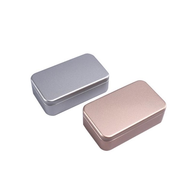 Flip-Top Small Tin Box, Sugar Box, Tinplate Box, Metal Packaging, Portable Medicine Box, USB Drive, Jewelry Rectangular Storage Box