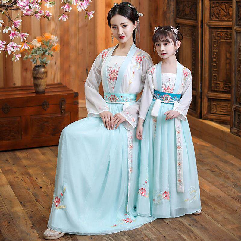 Children Handmaid's baby girl Chinese Wind Super Wonder little girl Spring Summer Fall Baby Qi waist jacket Skirt Big Sleeves