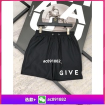 (Deposit) 4 Spring and Summer New Letter Printed Casual Sports Versatile Fashion Couple Tops for Men and Women 442