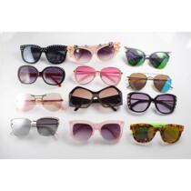 Zijia High Luxury Three-dimensional Flowers Summer Translucent Retro Sunglasses Sheet Pure Foreign Original Non-Returnable and Non-Exchangeable