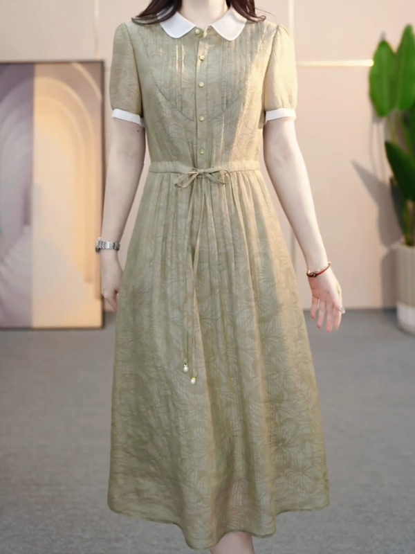 Dress 2026 New Model for Women, Summer, Trendy and Popular This Year, Elegant, Light Luxury, High-End Feel, Tencel Dress