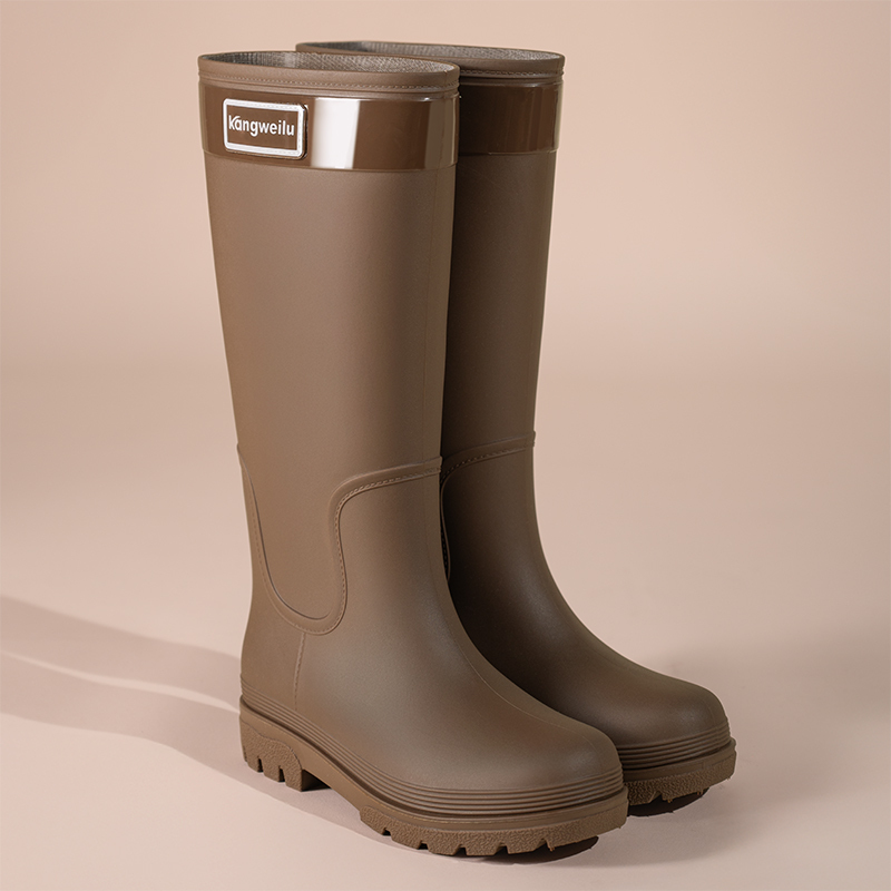 Korean and Japanese High-End Water Shoes, Fashionable High-Top Rain Boots, Waterproof High-Top Long Boots, Commuting Long Rain Boots, Water Boots, Non-Slip Winter