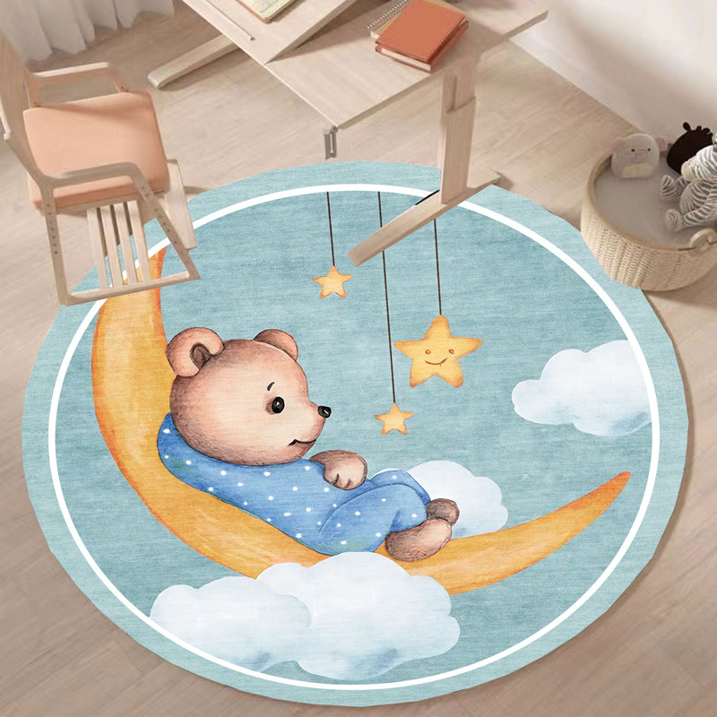 Crystal Velvet Round Carpet Bedroom Computer Swivel Chair Mat Children's Chair Room Study Desk Floor Mat Modern Simple Home Crystal Velvet Round Carpet Bedroom Computer Swivel Chair Mat Children's Chair Room Study Desk Floor Mat Modern Simple Home