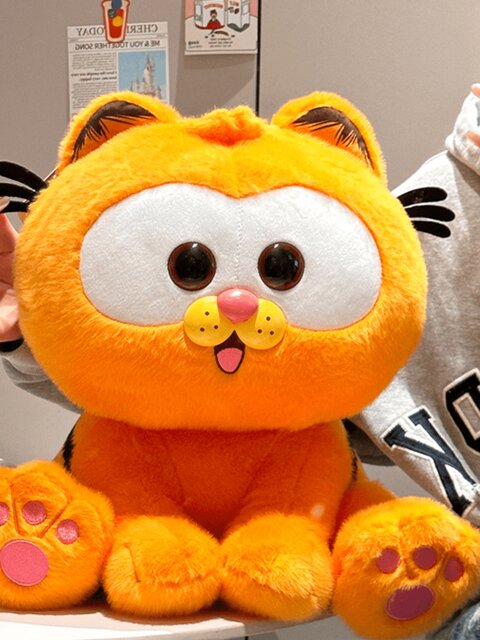 British Vockoo Genuine Childhood Garfield Cat Doll, Cat Plush Toy for Kidsren and Girls, Christmas and New Year Gift