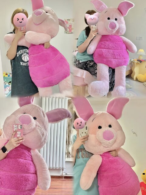 British Vockoo Peppa Pig Extra Large Plush Toy, Large Stuffed Animal for Sleeping, Christmas Birthday Gift