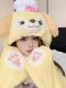 Vockoo Blanket Cape Shawl Office Nap Blanket Leisure Air Conditioning Blanket Cartoon Hooded