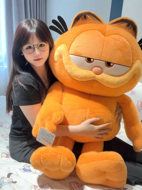 Vockoo Garfield Cat Plush Doll Official Cute Cat Plush Toy Girl Sleeping Pillow Gift