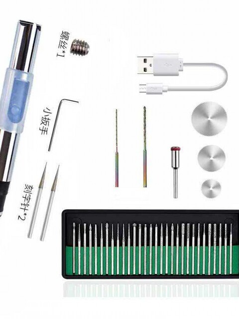 German Imported Technology Micro Electric Engraving Pen, Mini Electric Grinder and Polishing Machine, Marking Pen for Wood Carving and Jade