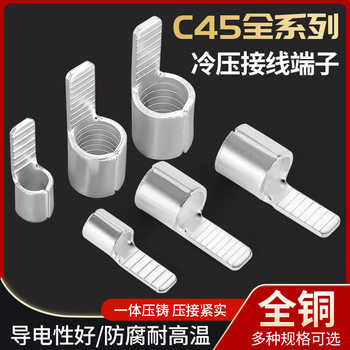 Chongxiangwang-01 Circuit Breaker C45 Plug-In Terminal C45 Pin-Shaped Copper Bare Terminal Wire Connector Copper Nose