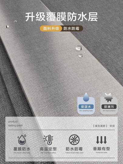 Folding Rod Bathroom Shower Curtain, Foldable Invisible Bathroom Shower Screen, Waterproof Partition for Dry and Wet Separation, Water-Blocking Curtain