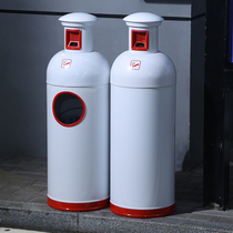 Creative Cigarette Butts Trash Cans Commercial Large Size Milk Tea Shop Coffee Shop Snack Shop Gym Gym Net Red Round Containing Cask