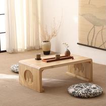 Genji Muyu Home Flagship Store Tatami Small Table Coffee Table Solid Wood Kang Table Bay Window Table Low Table Simple