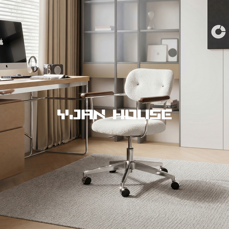 Chair | Simple Cream-Style Book Chair, Computer Chair, Office Chair, Comfortable for Long Sitting, Designer Home Swivel Lift Chair Chair | Simple Cream-Style Book Chair, Computer Chair, Office Chair, Comfortable for Long Sitting, Designer Home Swivel Lift Chair