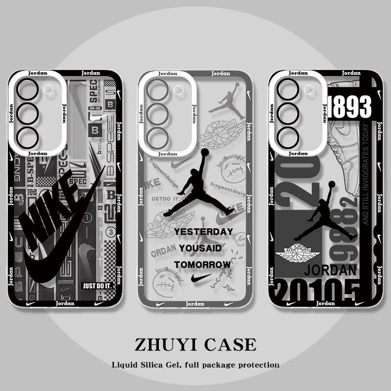 Jordan Nba Basketball-Themed Phone Case for Galaxy Samsung S26 Ultra, S25, S24, S23, S22, Trendy Brand A57, A56, New Model A55, A54, A53, Transparent A37, A36, A35, A34, A17, A16