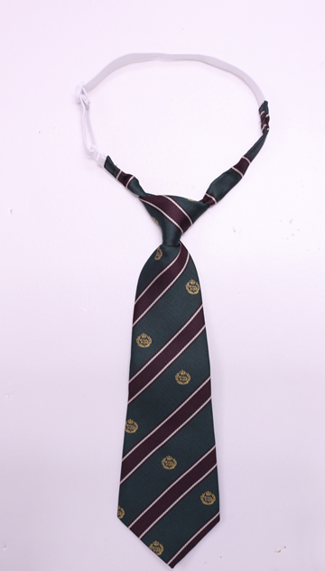 Ink green date red strip polyester fiber color weaver tie 15D101