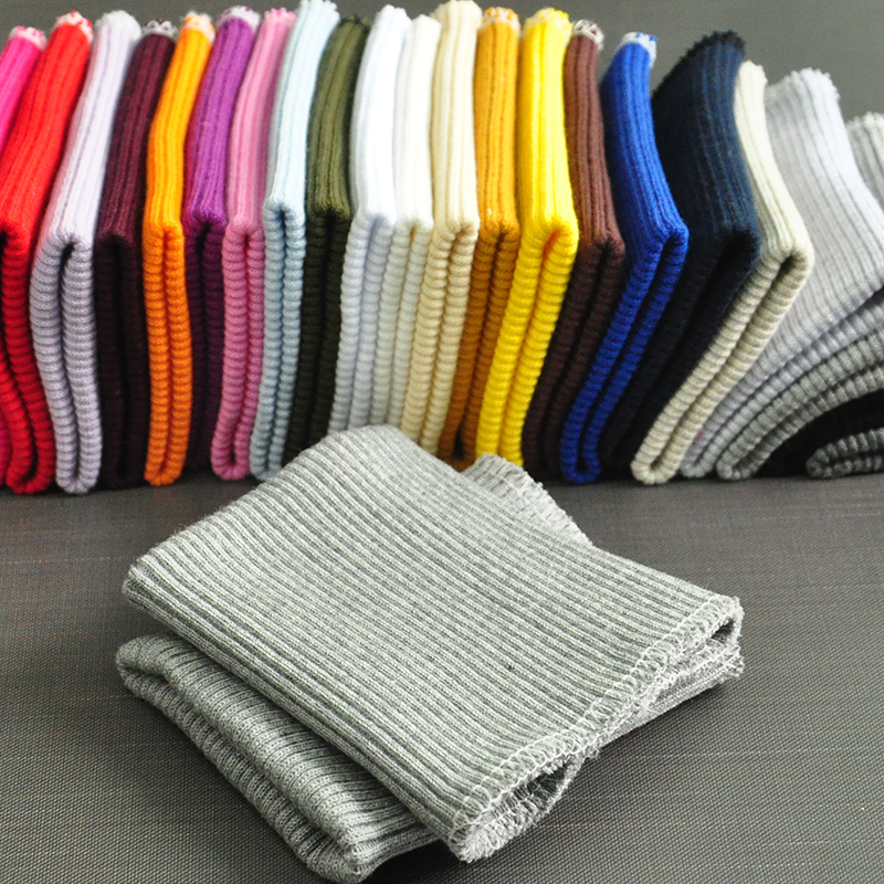 Pure Cotton Elastic Seamless Cuffs Sweatshirt Ribbed down Jacket Cotton Pants Elastic Knit Ribbed Cuff Accessories