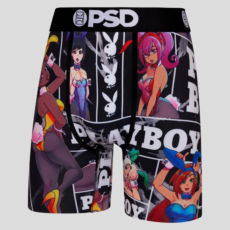 Psd Men's Underwear Trendy Sports Shorts Ice Silk Quick-Drying Fitness Rap Men's Boxer Shorts Psd Underwear