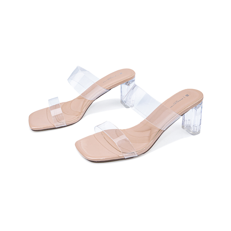 Discounted Price [Crystal Genuine Leather High Heels with a 6cm Heel Height]