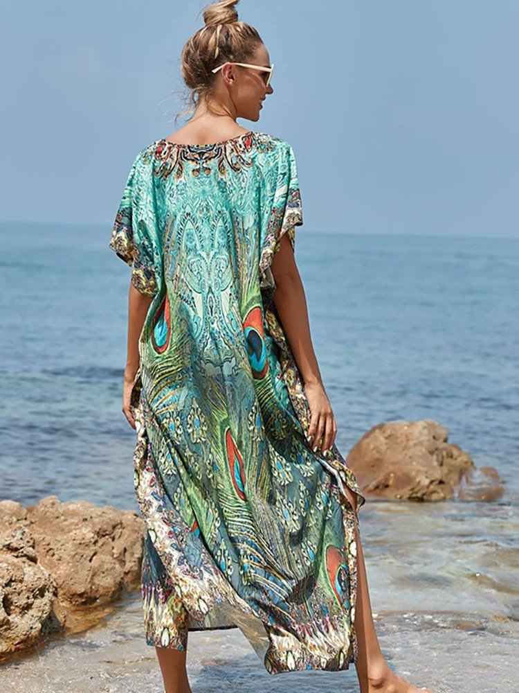 Легкое сушильное пляжное длинное платье-robe? Wait