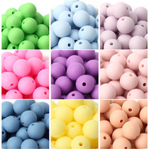 50Pcs 12mm Baby Silicone Beads BPA Free Baby Round Beads Tee