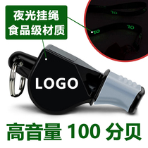 Patrol duty non-nuclear whistle super loud volume traffic command coach training whistle ABS plastic luminous lanyard