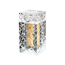Light luxury crystal toothpick box for home use in hotels and restaurants high-end toothpick box dental floss box cotton swab box toothpick jar for commercial use