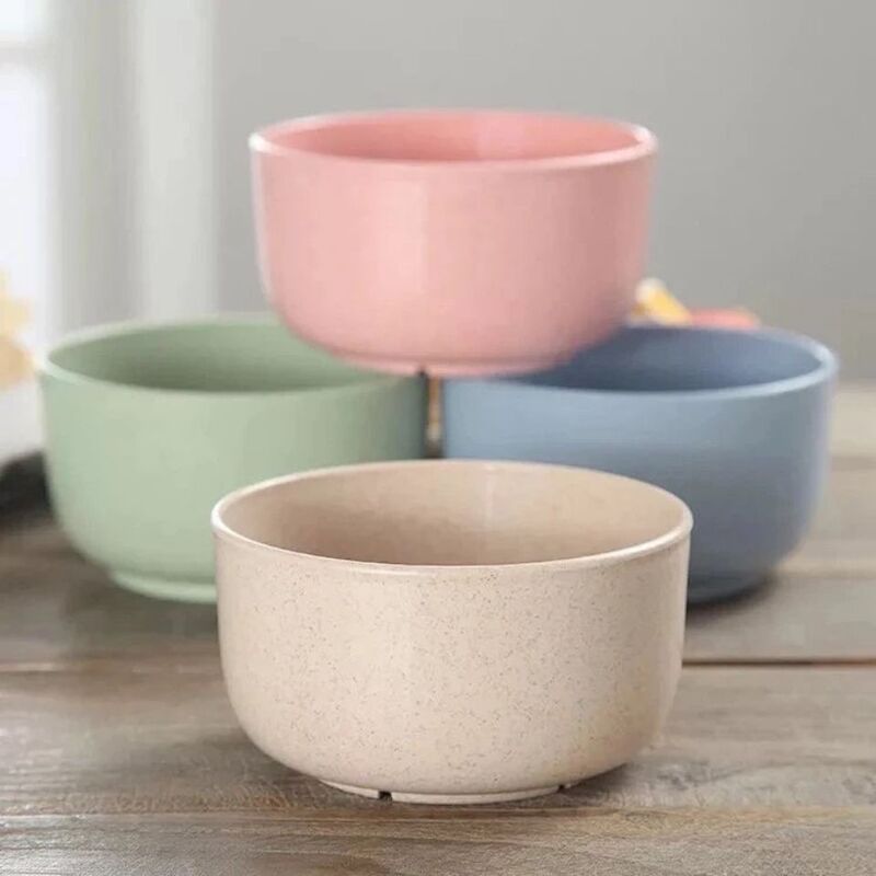 Wheat Straw Rice Bowl, Anti-Scalding, Household Bowl, Personal Use, Children's Bowl, Cheap Family Pack, Cereal Bowl, Student Bowl Wheat Straw Rice Bowl, Anti-Scalding, Household Bowl, Personal Use, Children's Bowl, Cheap Family Pack, Cereal Bowl, Student Bowl