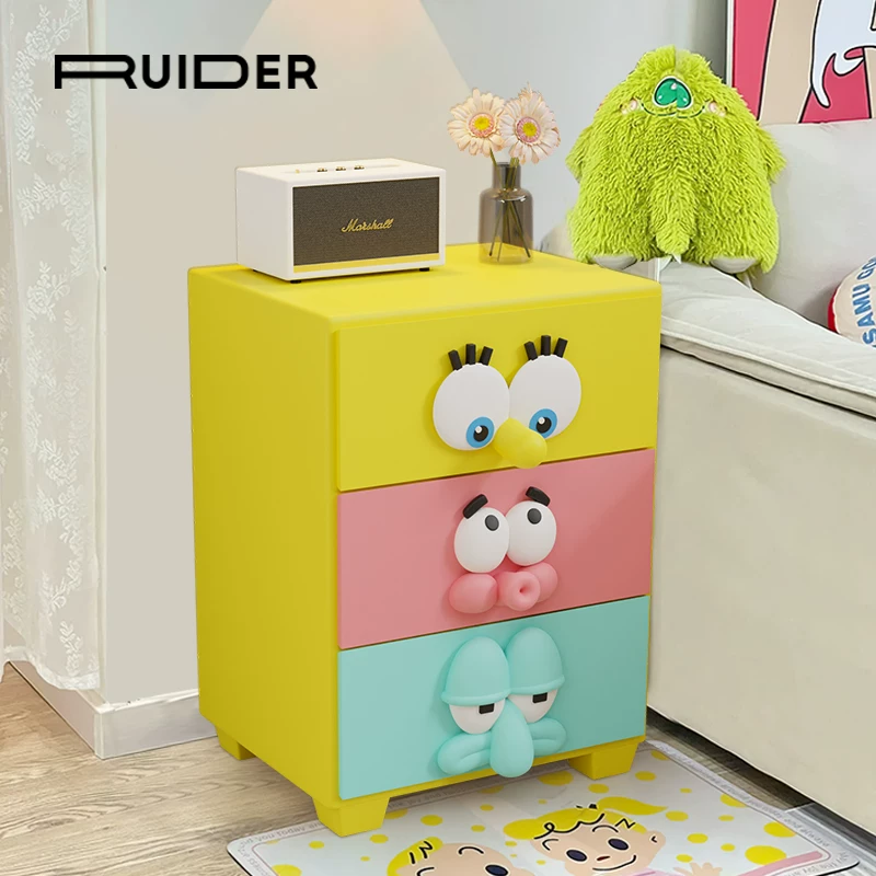 Тумба прикроватная NewThings «Sponge Baby», 3 ящика, детская мебель, 39,5×25,5×18 см