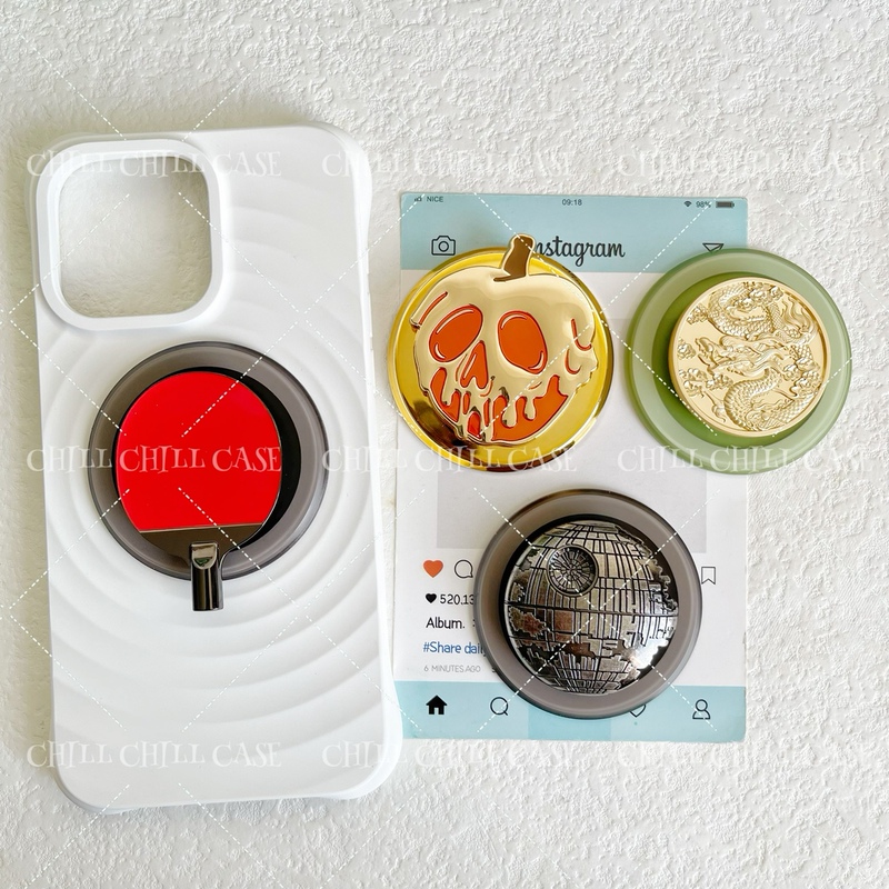 Chill Enamel Apple Star Wars Ping Pong Racket Dragon Magnetic Phone Holder Compatible with Bubble Phone Holder Replacement