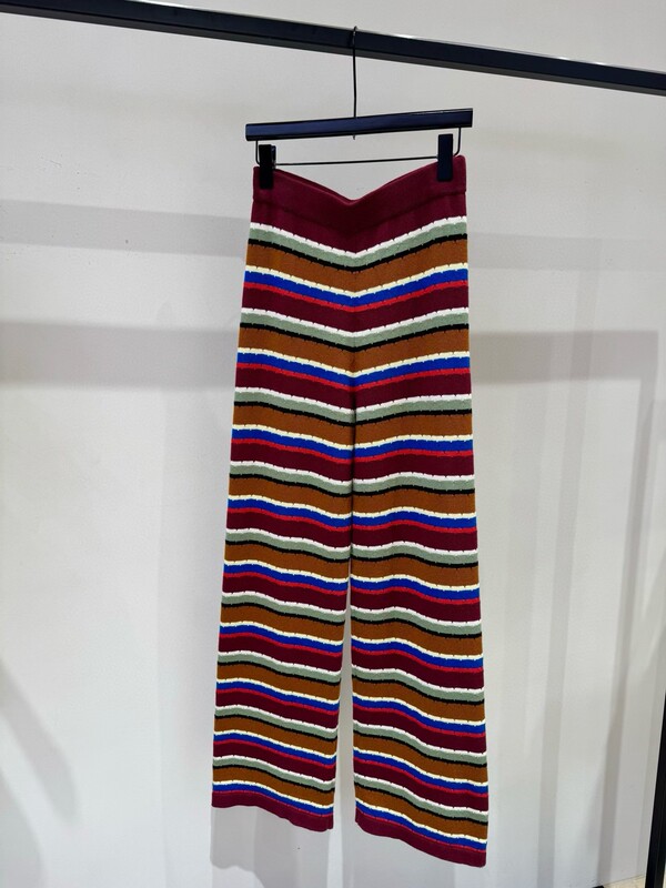 26 Spring Collection, Produced by a Trading Company, Chun Cotton, Fashionable Retro Striped Knit Set, Can Be Sold Separately