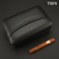 Litchi Pattern Black [6 Поддержка и одиночная сумка] не содержит сигар